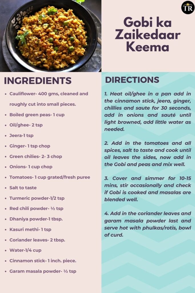 Gobi Ka Zaikedar Keema