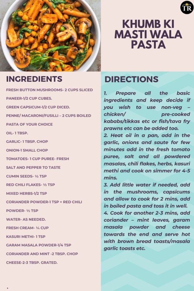 Khumb Ki Masti Wala Pasta