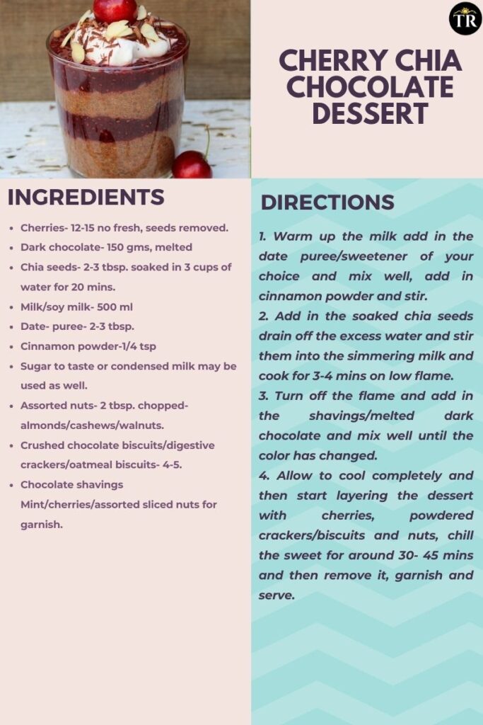 CHERRY CHIA CHOCOLATE DESSERT