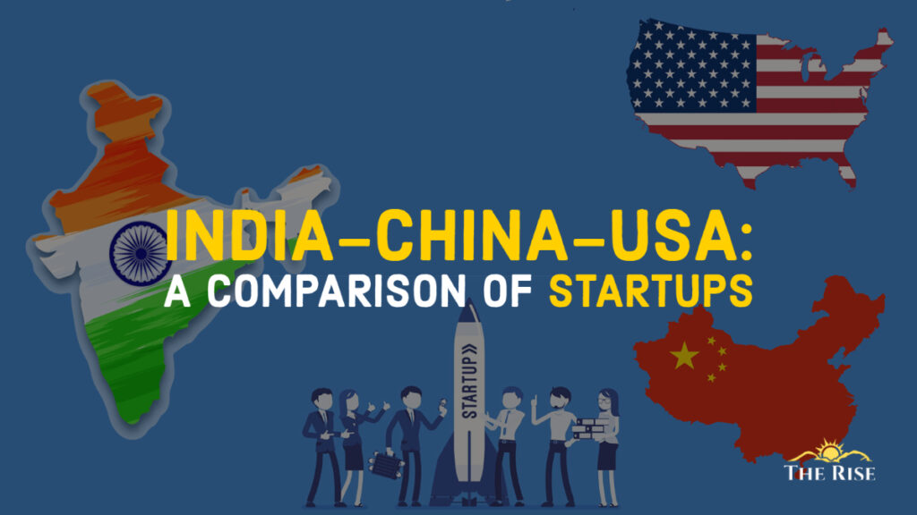 Comparing Startup of India US China
