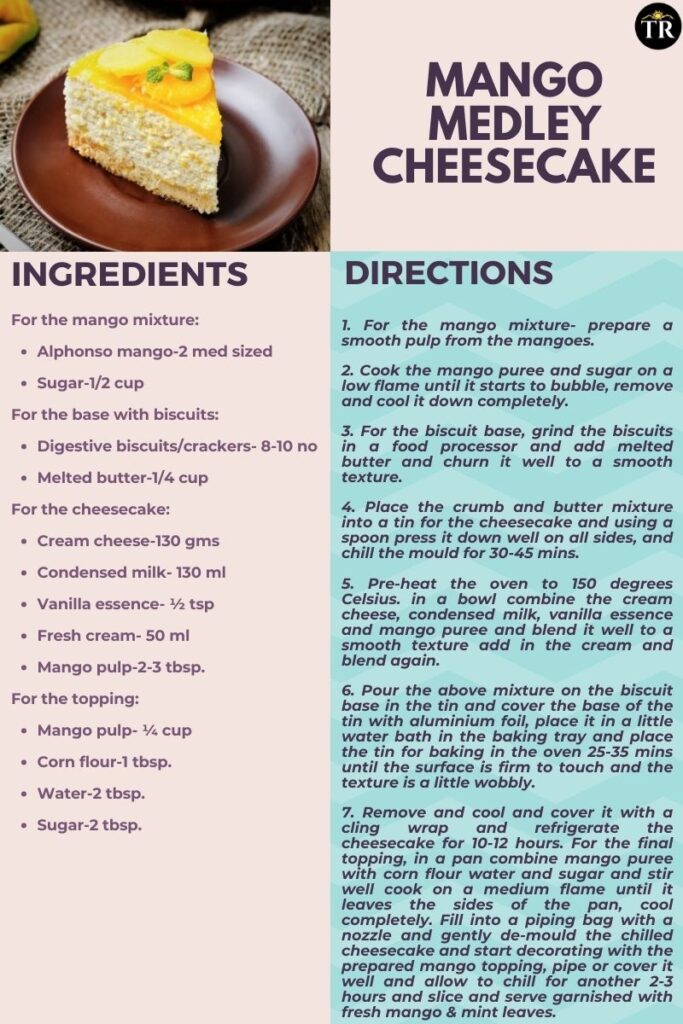 MANGO MEDLEY CHEESECAKE