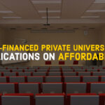 self financed private universities and affordability