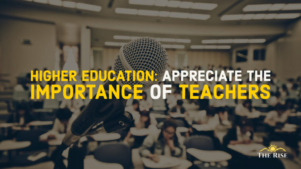 Importance of Teachers in Higher Education
