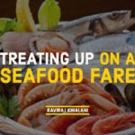 TREATING UP ON A SEAFOOD