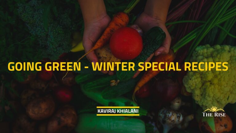 GOING GREEN – WINTER SPECIAL RECIPES