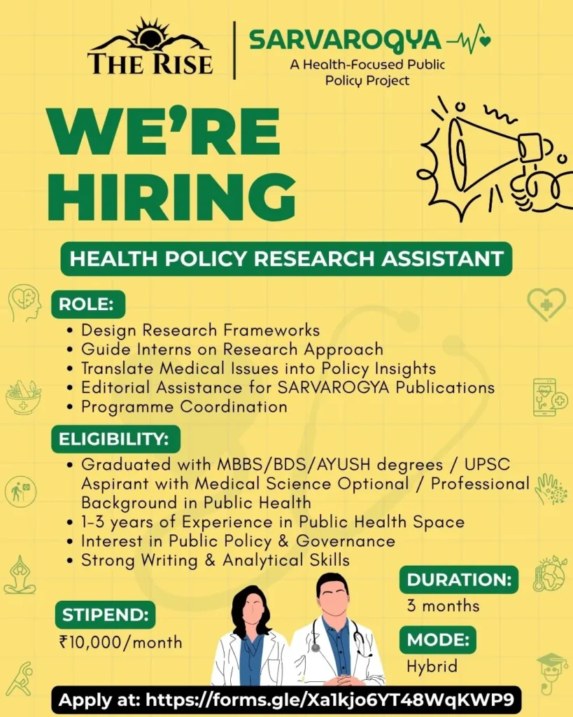 Research Assistant for Sarvarogya_webp