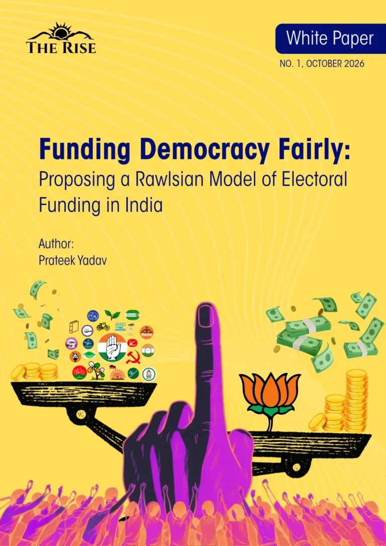 Funding Democracy Fairly: Proposing a Rawlsian Model of Electoral Funding in India